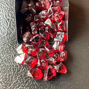 50 PCS~AAA+Natural Red Garnet Raw Size-8-10 MM, Red Garnet Rough, January Birthstone Loose Garnet Raw-For Jewellery Making