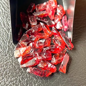 30 PCS~AAA+Natural Red Garnet Raw Size-10-14 MM, Red Garnet Rough, January Birthstone Loose Garnet Raw-For Jewellery Making
