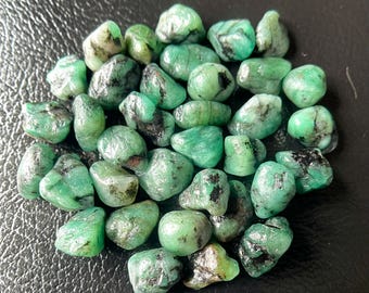 Pierre Brute émeraude De Zambie - Naturelle, Non Traitée, Qualité Loupe Clean, Pour Collection Ou Taille