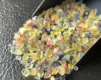 Multi Sapphire Raw Crystals: 150 Shri Lanka Gemstones (3/4MM)