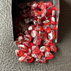 50 PCS~100%Natural Red Garnet Raw Size-5/7 MM, Red Garnet Rough, January Birthstone Loose Garnet Raw-For Jewellery Making