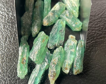Mint Green Kyanite Sticks: Raw Gemstone for Jewelry Making (12-16 MM)