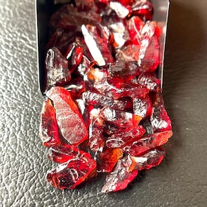50 PCS~100%Natural Red Garnet Raw Size-10-13 MM, Red Garnet Rough, January Birthstone Loose Garnet Raw-For Jewellery Making