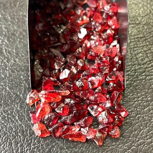 100 PCS~Natural Red Garnet Raw Size-5/6 MM, Red Garnet Rough, January Birthstone Loose Garnet Raw-For Jewellery Making