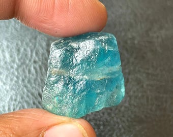Blue Fluorite Rough Stone - 100%Natural Blue Fluorite - Nice Quality - Raw Chunks Crystal - Specimen Raw, Raw Material-23x20x20 MM