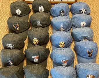 Embroidered Dog Breed Dad Hat | Vintage Washed Cotton