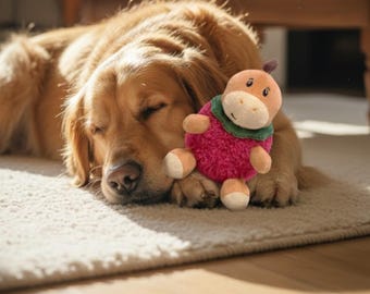 Sustainable Recycled Dino Dog Chew Toys | Tough Plush for All Breeds | Eco Pet Gift