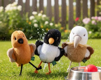 Recycled Plush Bird Dog Toy: Eco-Friendly, Soft, and Safe