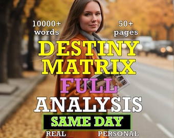 Full Matrix of Destiny Reading | All channels + 5-Year Forecast | PDF Guide
