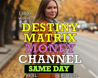 Matrix of Destiny Money Channel Reading: Career Path & Self-Discovery Guidance for Spiritual Growth and Life Purpose