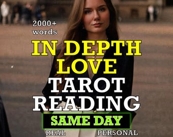 In-Depth Love Relationship Tarot Reading PDF | Psychic Feelings Intentions Advice Same Day Delivery