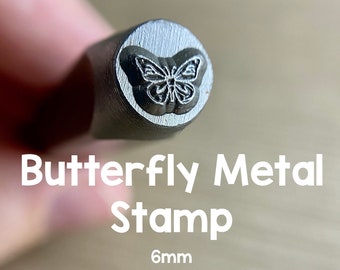 Butterfly Metal Stamp, 6mm