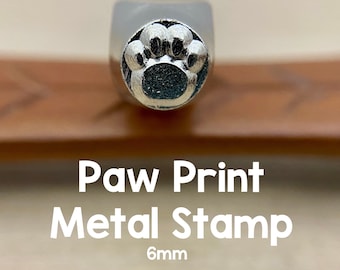 Pfotendruck Metallstempel - 6mm