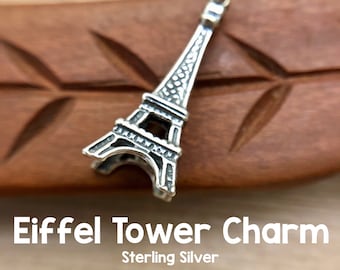 Sterling Silver Eiffel Tower Charm, 26mm