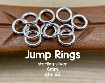 72 Pieces 6mm Soldered Rings Jump Rings 19 Gauge Silver Plate