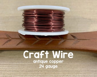 24 Gauge Antique Copper Wire, 20 Yards