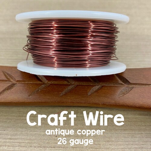 28 Gauge Antique Copper Wire 40 Yards Etsy