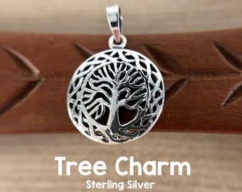 Tree Charm - Sterling Silver