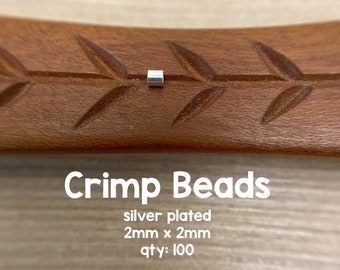 1//2oz Approximately 800 Copper Plated 1.5x1.5mm Crimp Tube Crimping Beads