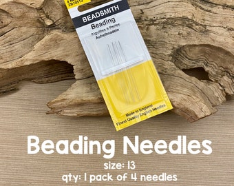 Beading Needles, Size 13, 4 Needles
