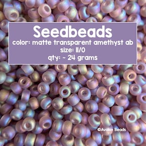 11-142FR, Miyuki 22g Matte Smoky Amethyst AB 11-142FR, Miyuki 22g Matte Smoky Amethyst AB