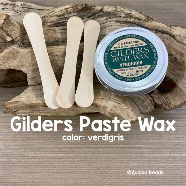 Gilders Paste Wax, Verdigris, Green