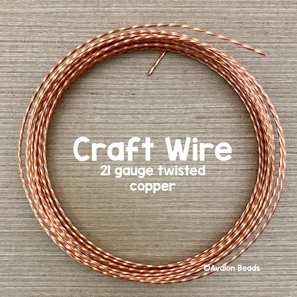 Copper Twist Wire Etsy