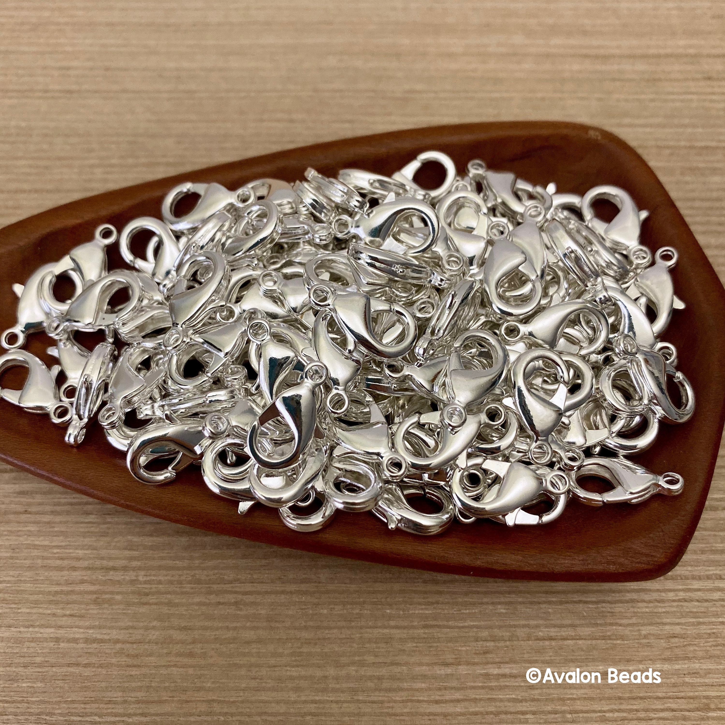 シルバーメッキロブスタークラスプ、15 mm、36 個 - Etsy 日本