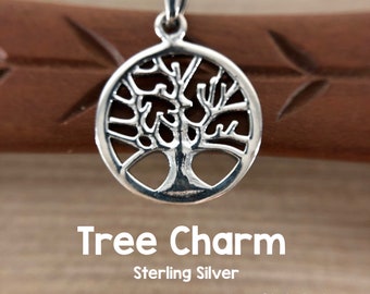 Tree Charm - Sterling Silver