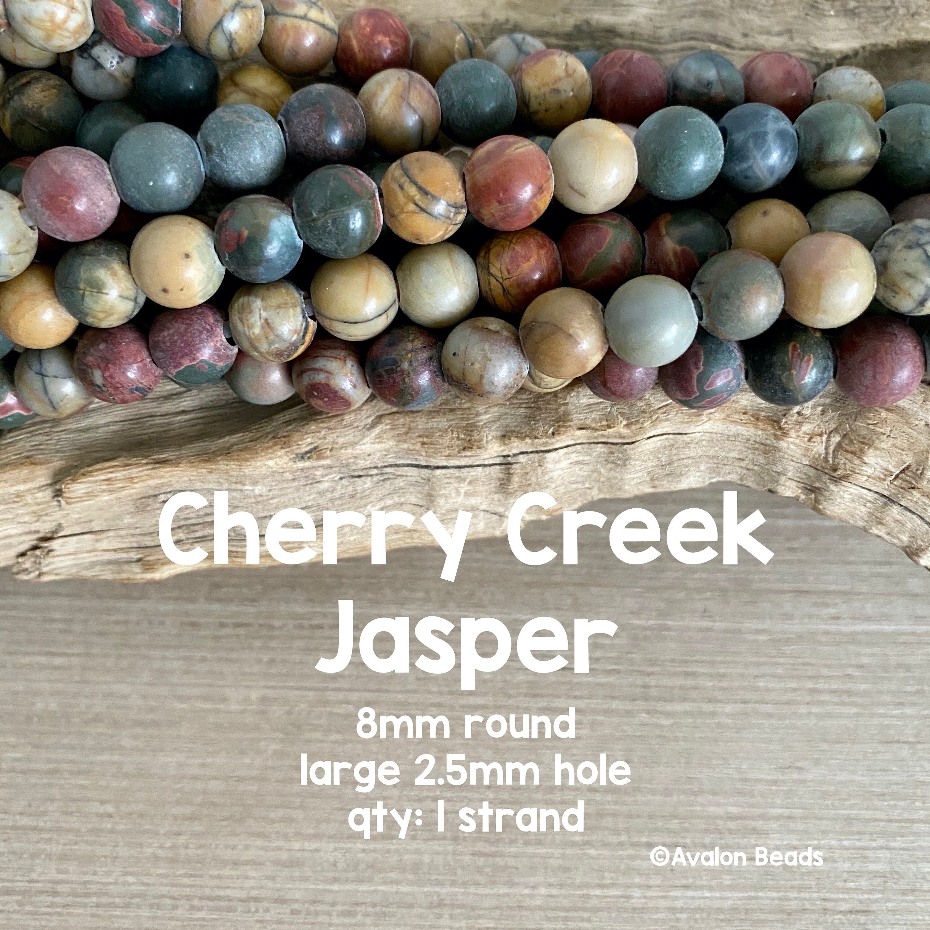 Perlin Natura Maifan - Perline Di Diaspro, 8 Mm, Grado A, 15 Pezzi, G756 - Foto 13