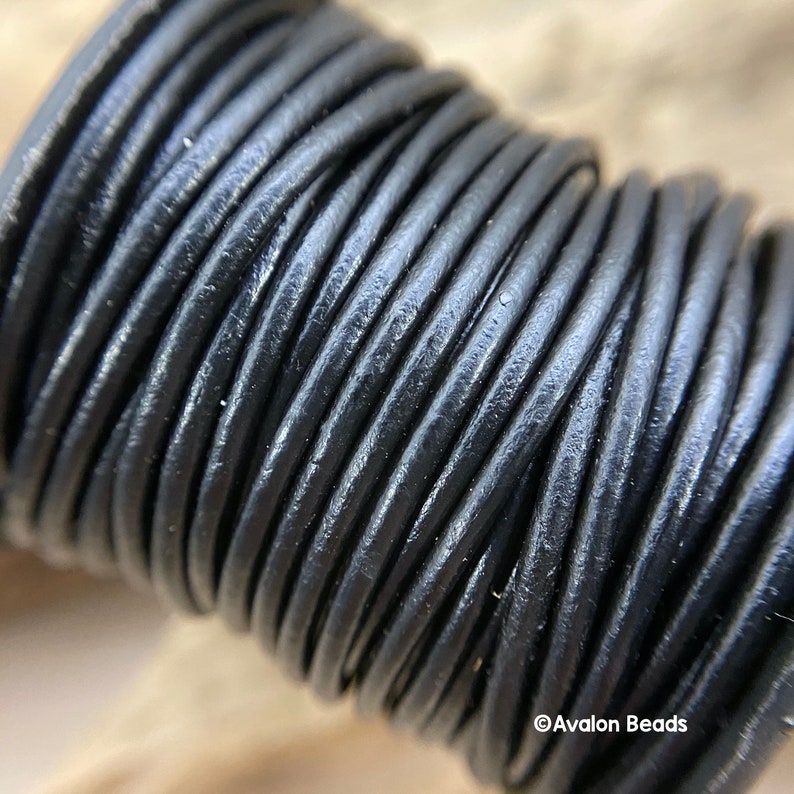 Leather Cord 2mm Black