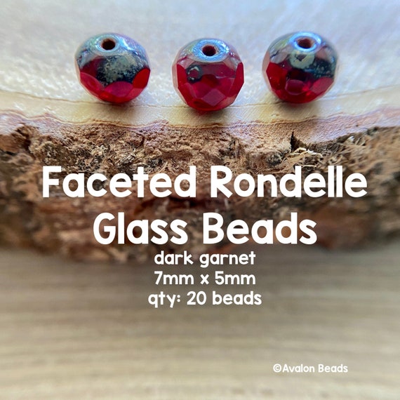Garnet - Faceted Rondelles