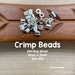 Silver Plated Crimp Beads - 100 Pieces 