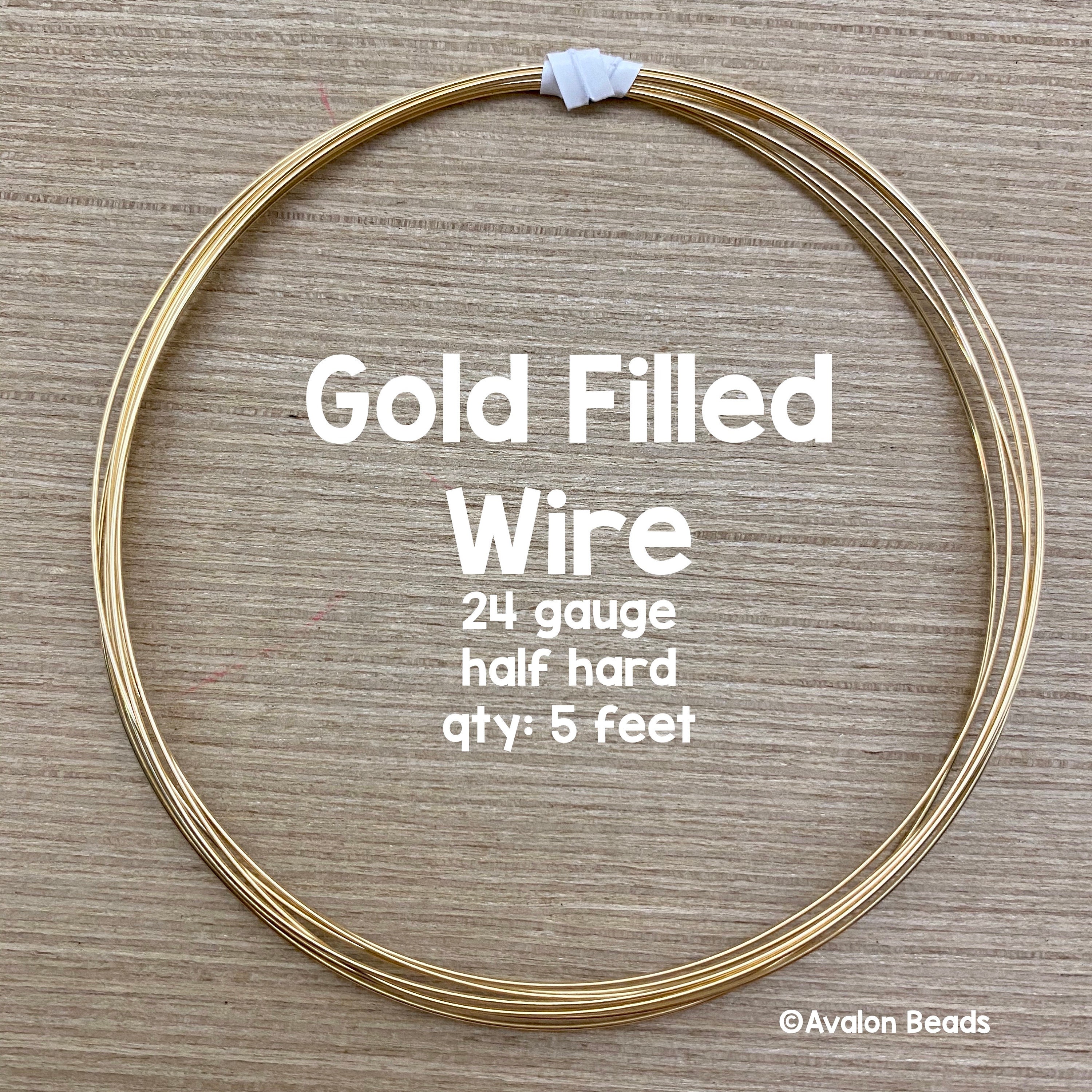 28 gauge 14k Rose Gold filled beading wire 10ft half hard-RG