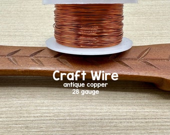 28 Gauge Antique Copper Wire, 40 Yards