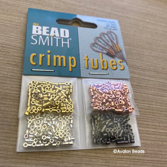  Bead Buddy Silver Plated 2 mm Crimp Tubes -150 Pieces : Arts,  Crafts & Sewing