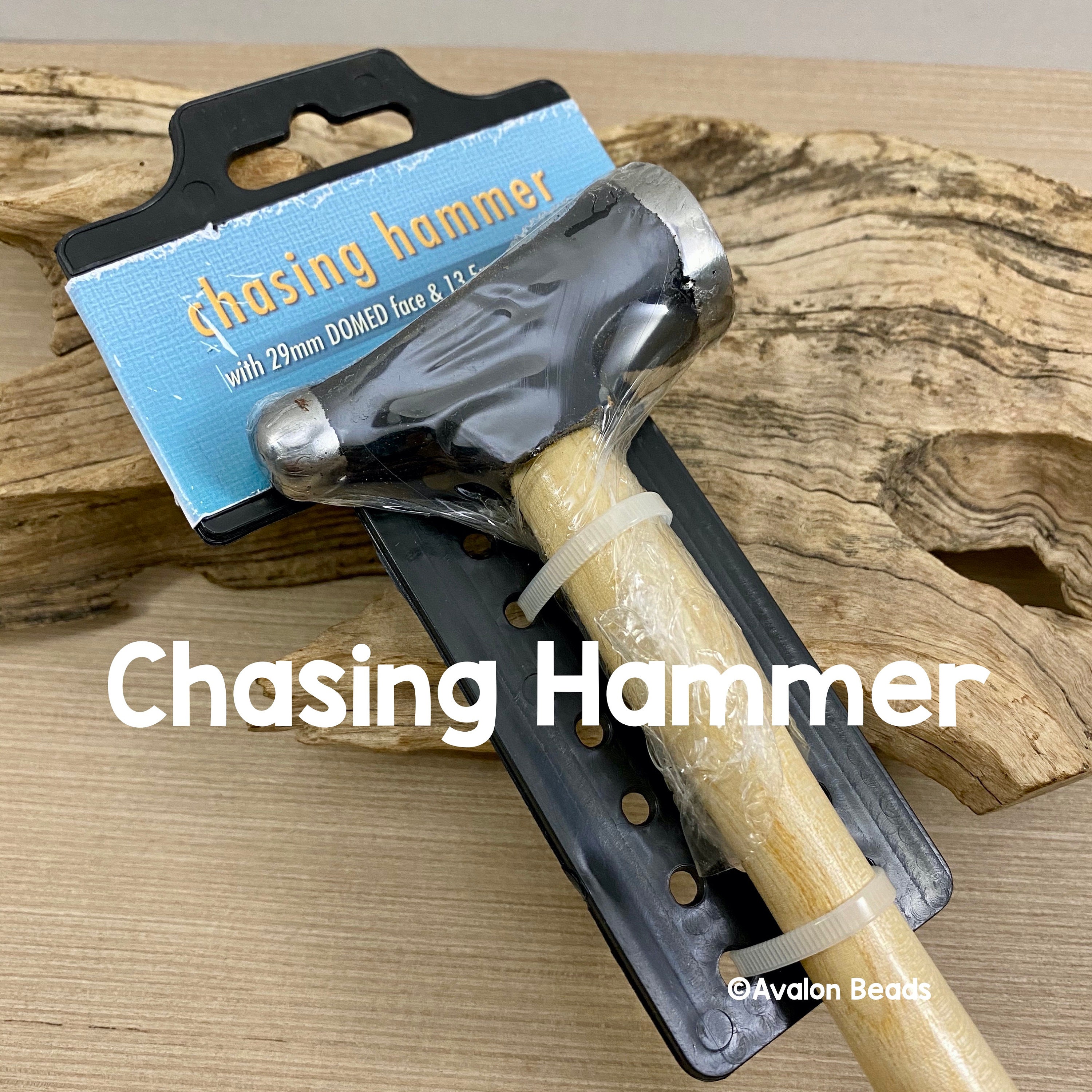 Jewelers Chasing Hammer 7/8 - 22mm Small Flat Face Jewelry Hammers