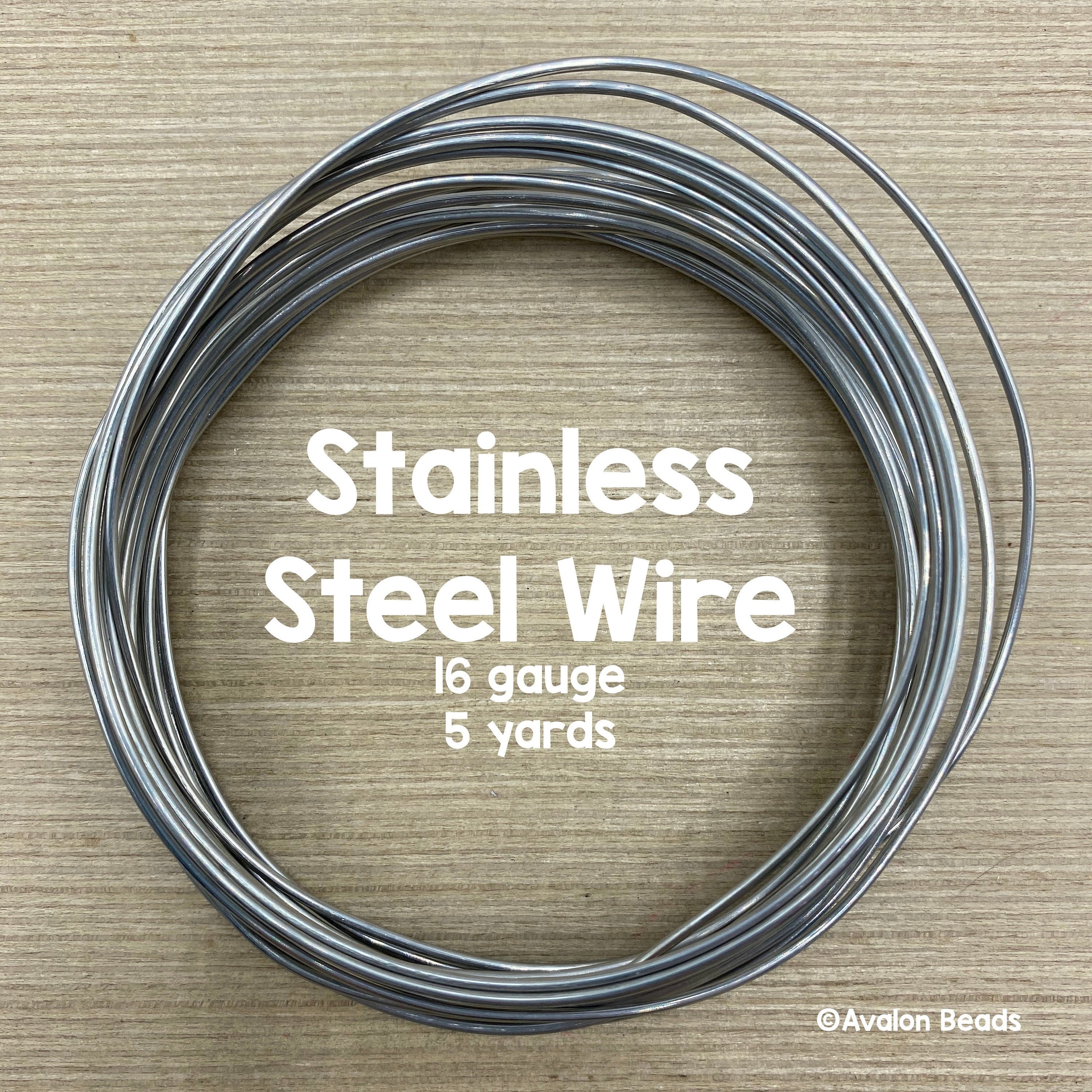 Stainless Steel Wire Size .080/ 2mm 25 Feet High Quality 302 SS Spring Wire  used for Springs and Wire Forms or Jewelry Making 