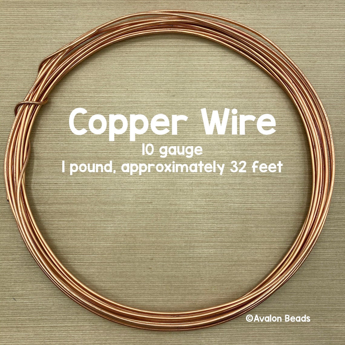 10 Gauge Copper Wire 1 Pound Coil Approximately 32 Feet Etsy