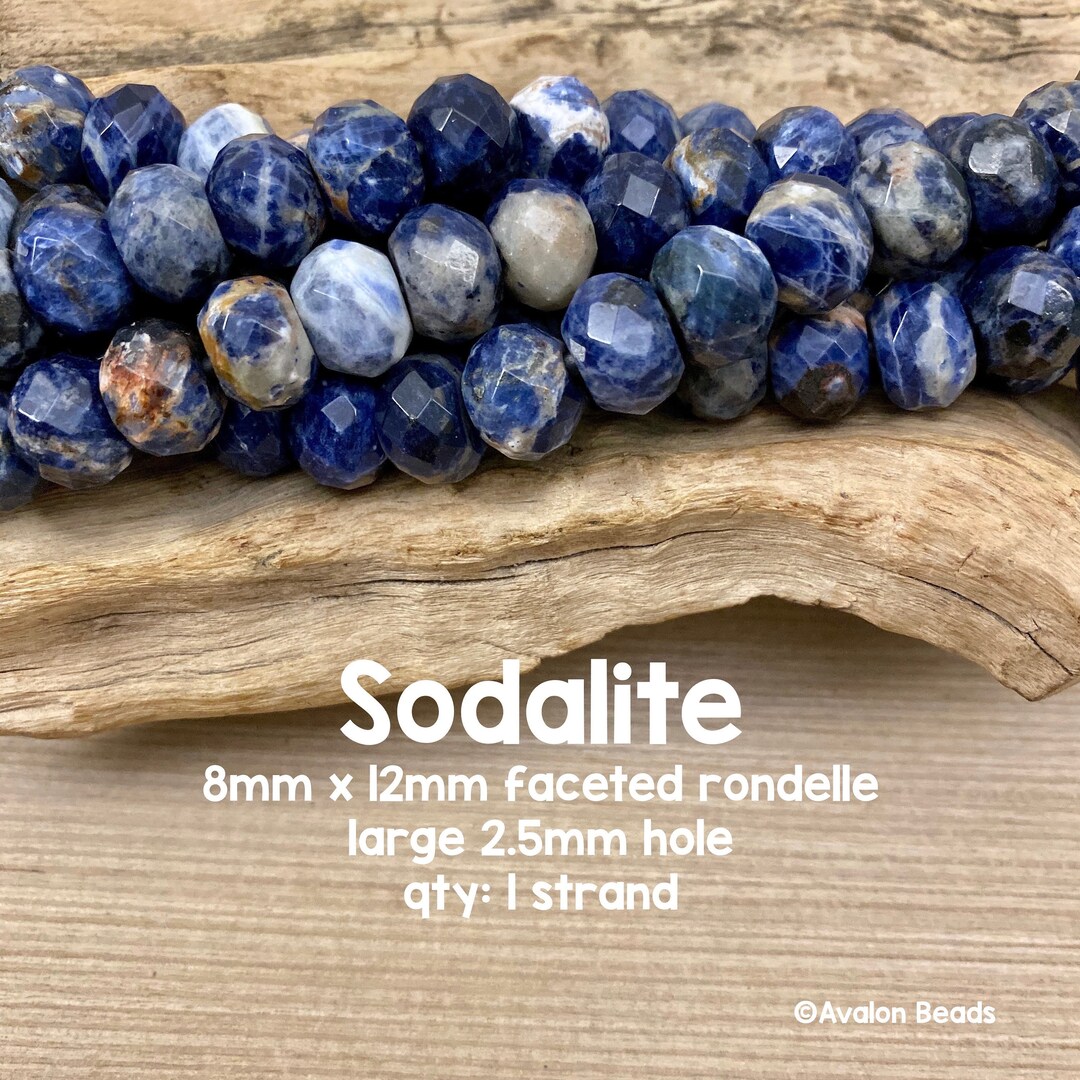 Natürliche Sodalith Perlen 10x14 Mm, 38 Cm Strang – Blaue Halbedelstein-Zylinderperlen Für Schmuckherstellung