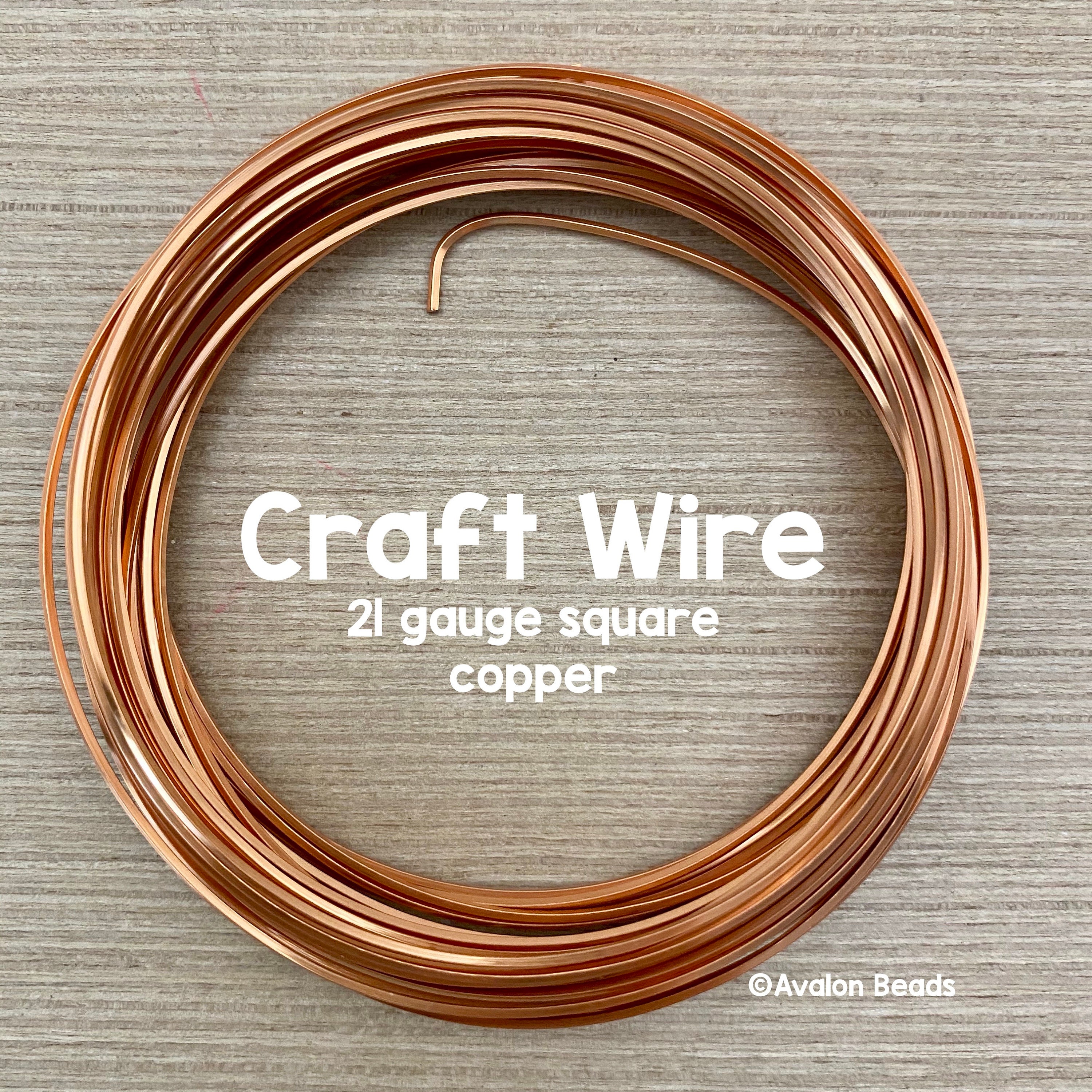 Pelopy Square Pure Copper Wire Solid Bare Copper Wire Square Wire for  Jewelry Making Dead Soft Square Wire Electrical Wire Jewelry Wire Tarnish