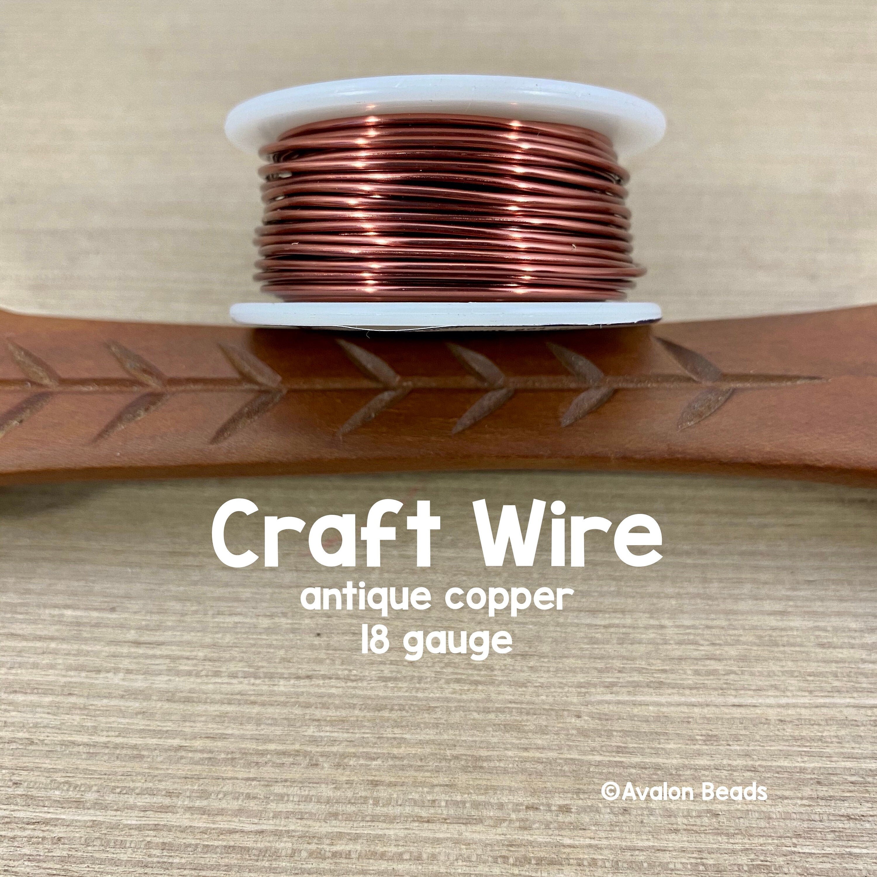 18 Gauge Antique Copper Wire, 7 Yards 
