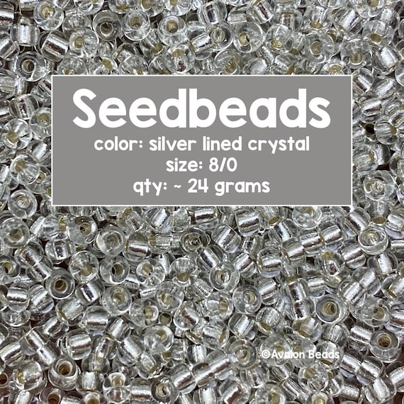 8-1, Miyuki 22g Silver Lined Crystal 8-1, Miyuki 22g Silver Lined Crystal