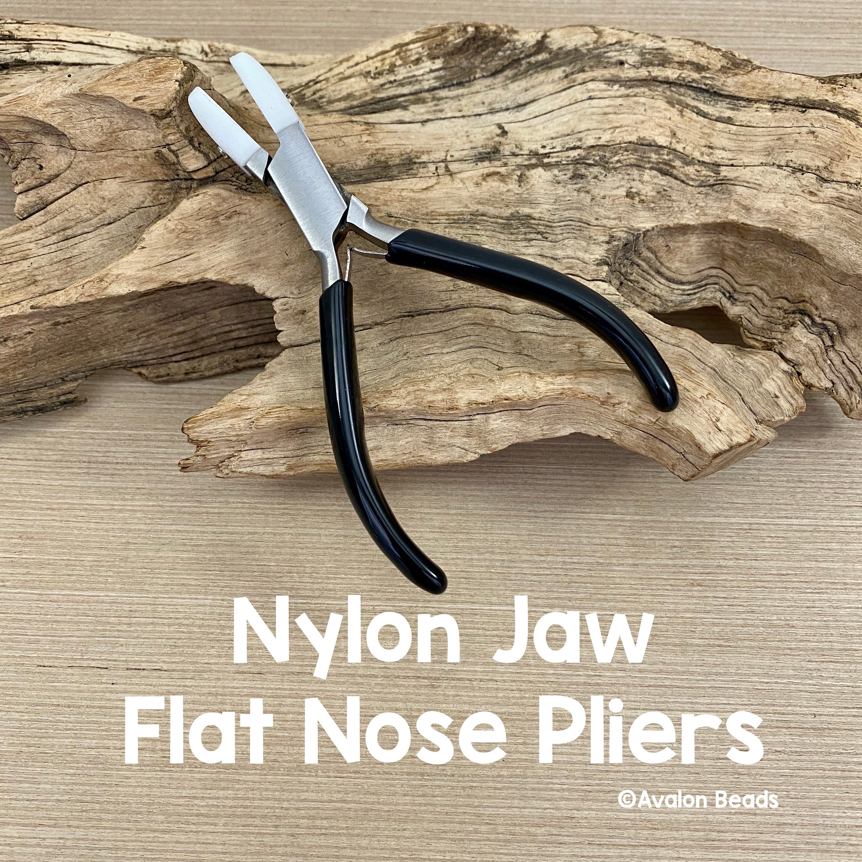 Plier Small Round/Flat Nylon Jaw - Thunderbird Supply Company - Jewelry  Making Supplies