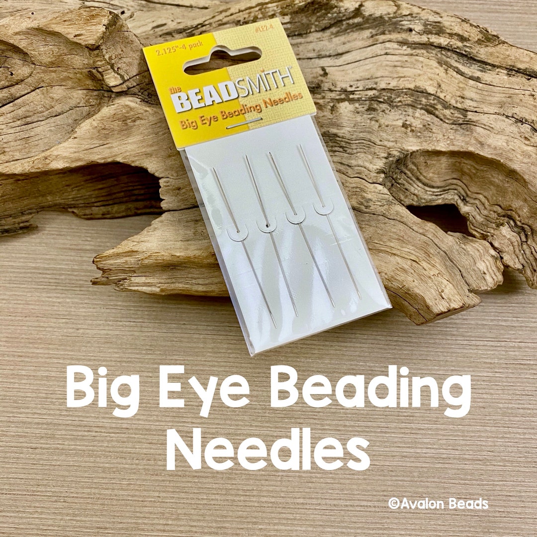 Beading Needles Seed Bead Needles Big Eye Collapsible Beading Needles Long  Straight Needle for Jewelry Making