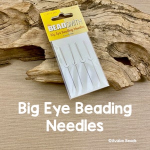 Big Eye Beading Needles, Large Eye, Pack of 4 Needles