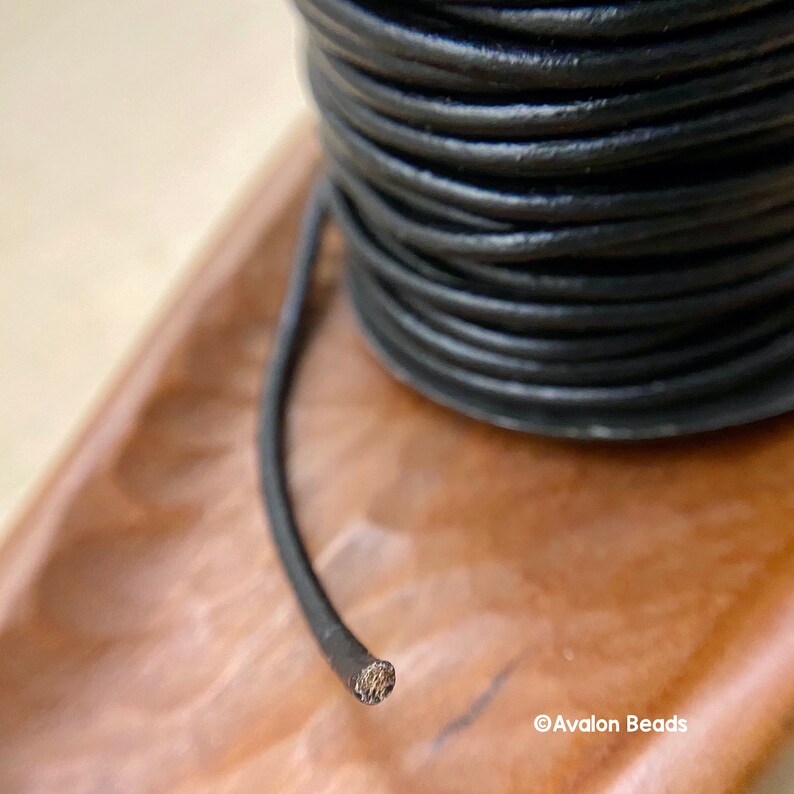 Leather Cord 2mm Black