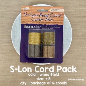 S-Lon (Superlon) Nylon Beading Thread - Size D - TEX45 - 78 Yards