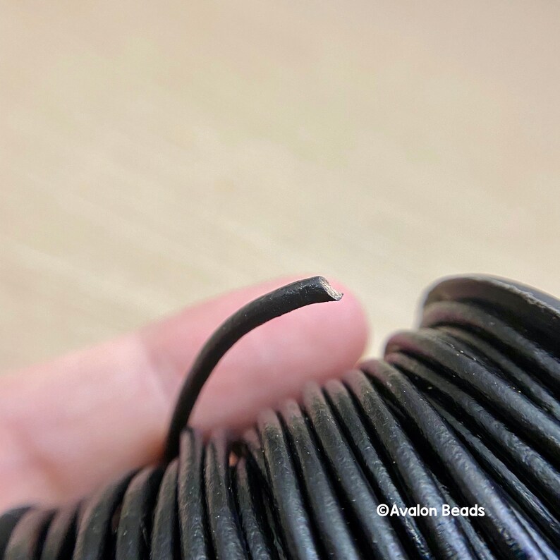 Leather Cord 2mm Black