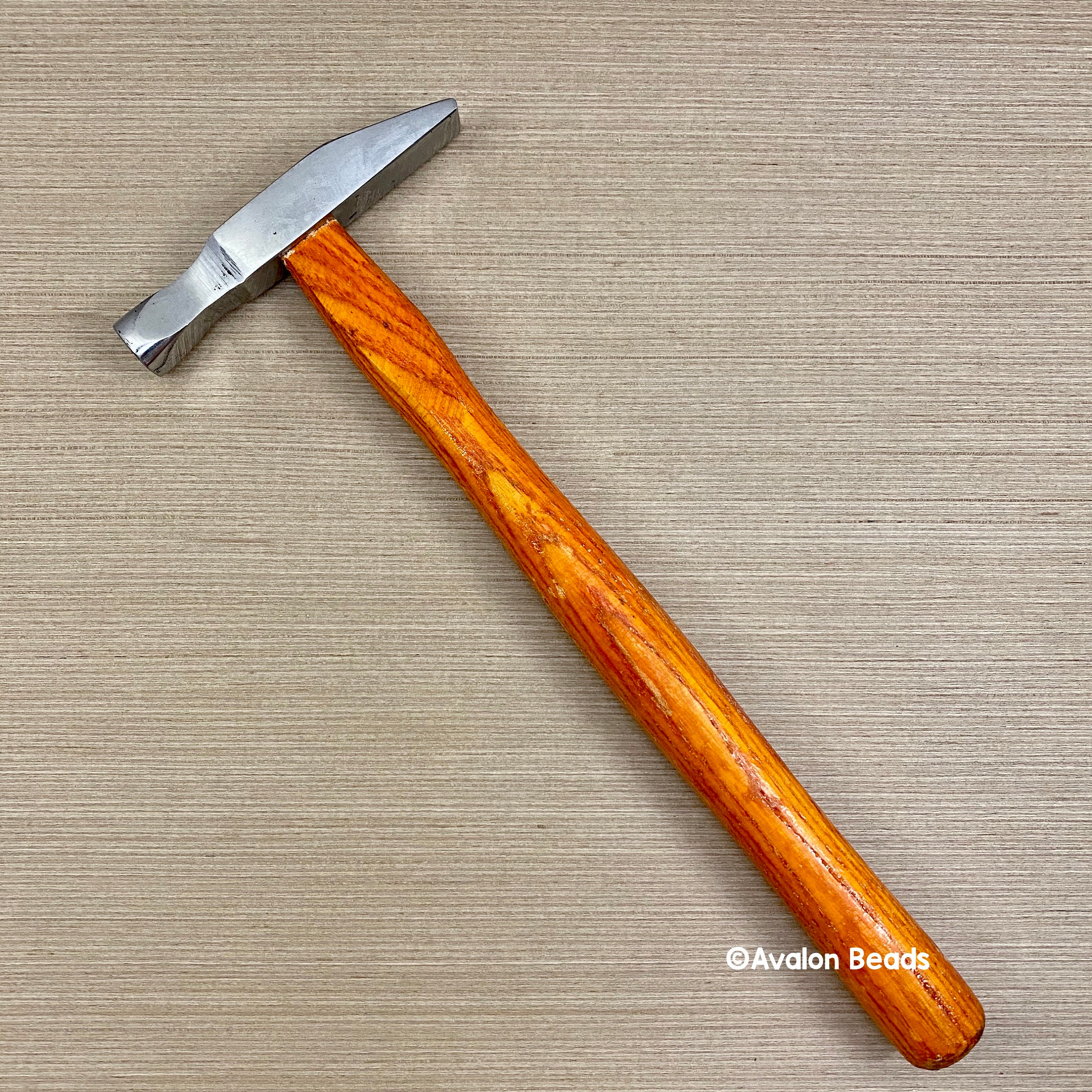Marteau D'Horloger Shehadeh - Fin, 22 Cm, 60 G, Acier Inoxydable, Manche En Bois Pour Bijouterie Et Artisanat